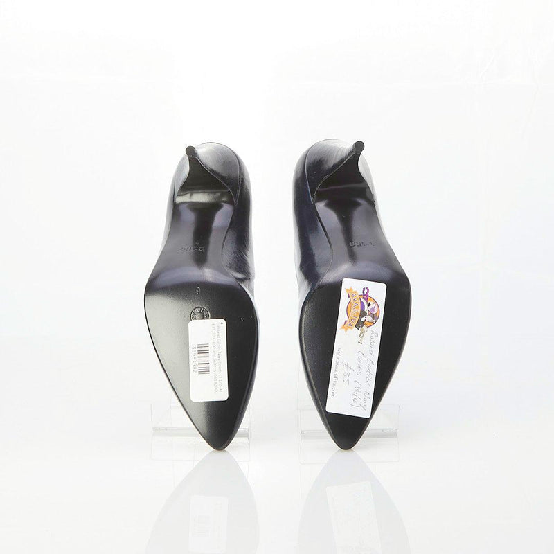 Roland Cartier Leather Navy Court Shoe UK Size 6 - Ava & Iva