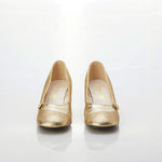 Vintage Deb On Air Vintage Gold Court Shoe UK Size 6 - Ava & Iva
