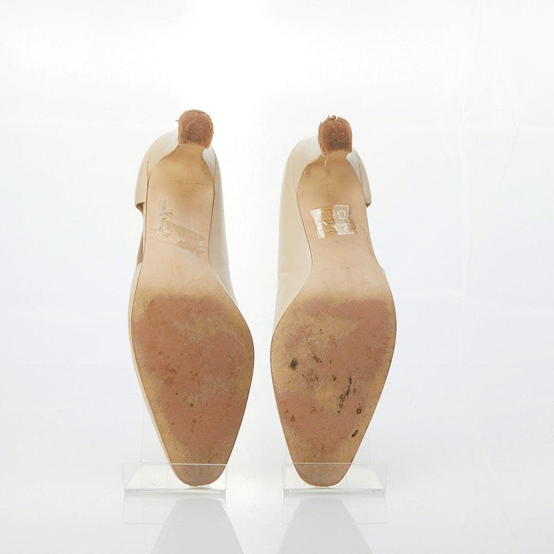 Jane Shilton Leather Cream Shoe UK Size 8 (EU41) - Ava & Iva