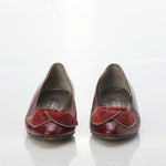 Bruno Magli Leather Burgundy Pump Style Slip On Shoe UK Size 5.5 - Ava & Iva