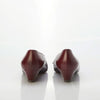 Bruno Magli Leather Burgundy Pump Style Slip On Shoe UK Size 5.5 - Ava & Iva
