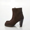 C Doux Suede Brown Ankle Boots UK Size 6.5. - Ava & Iva