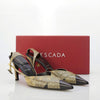 Escada Lizard Skin Cream & Black Shoe UK Size 7.5 - Ava & Iva