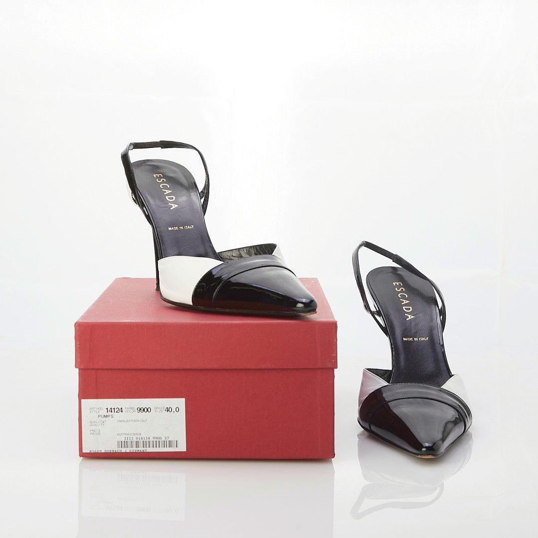 Escada Patent Leather Slingback Shoe UK Size 7 - Ava & Iva