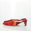 Salvatore Ferragamo "Sublime" Suede Red Multi-Coloured Mule UK Size 7.5 Unworn - Ava & Iva