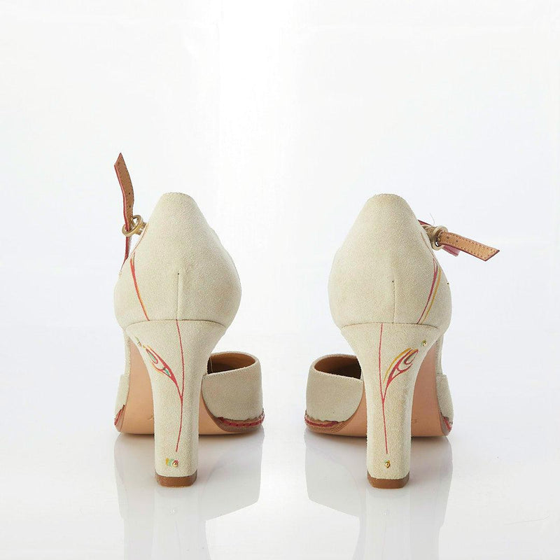 DKNY Suede Cream Mary Jane Shoe US 9.5 / UK 6.5 - Ava & Iva
