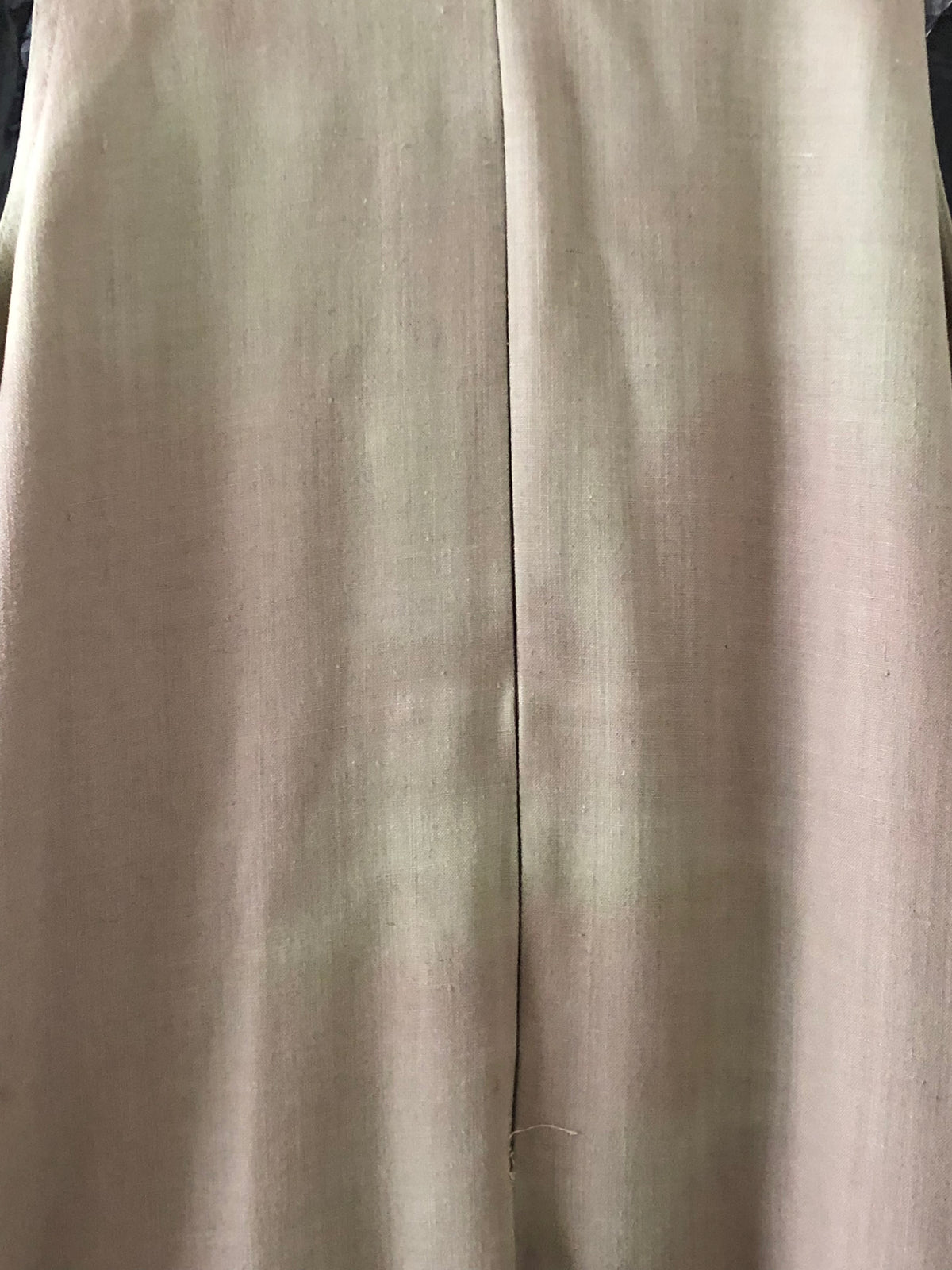 Gilbor Vintage Viscose Blend Sleeveless Shift Maxi Dress Beige UK Size 14 - Ava & Iva