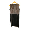 Vintage Louis Feraud Chocolate Brown Sleeveless Dress UK Size 16 - Ava & Iva