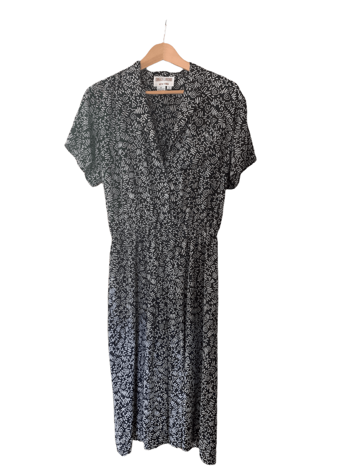 Maggy London Short Sleeve Dress Black UK 12 - Ava & Iva