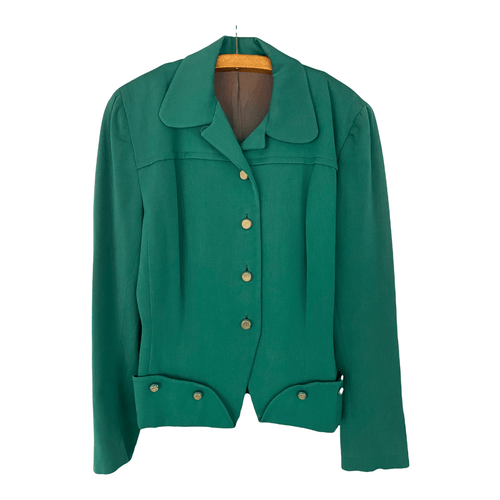 Donny Junior vintage 1940's Jacket Green UK UK Size 10/12 - Ava & Iva
