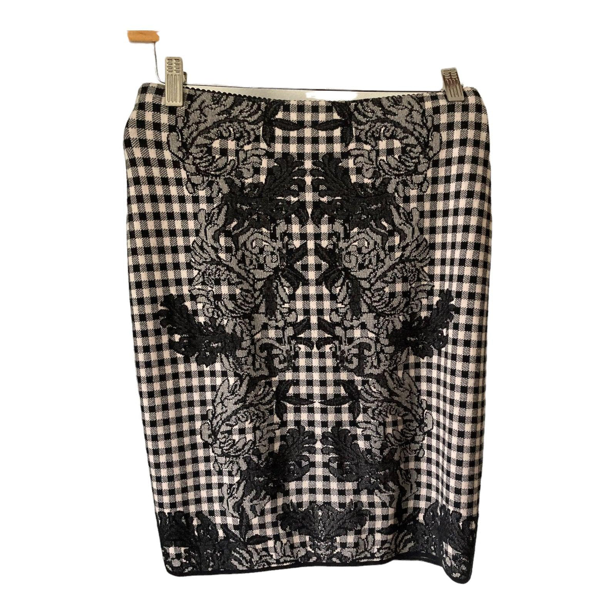 Marccain Black & White Patterned Straight Skirt UK Size 10 - Ava & Iva