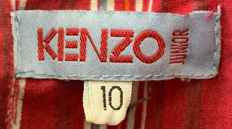 Kenzo Denim Zip Front Embroidered Jacket UK Size XS - Ava & Iva