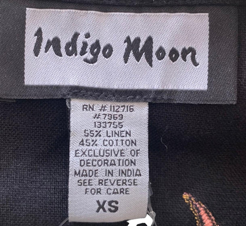 BNWT Indigo Moon Embellished Jacket Black with beading UK size S/M - Ava & Iva
