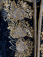 Vintage Black With Gold Embellishment Jacket UK Size 14 - Ava & Iva