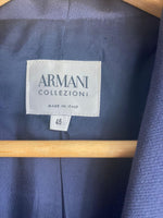 Armani Wool Navy Blue Trouser Suit UK Size 14 - Ava & Iva
