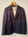 Flynn Lamont Country Jacket Wool Navy Check UK Size 8 BNWT RRP £398 - Ava & Iva