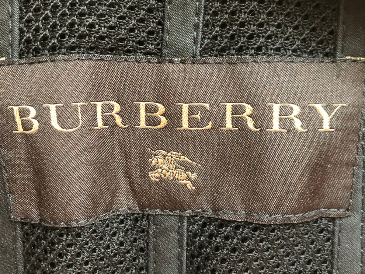 Burberry Vintage Cotton Linen Blend Day Evening Jacket Black UK Size 10-12 - Ava & Iva