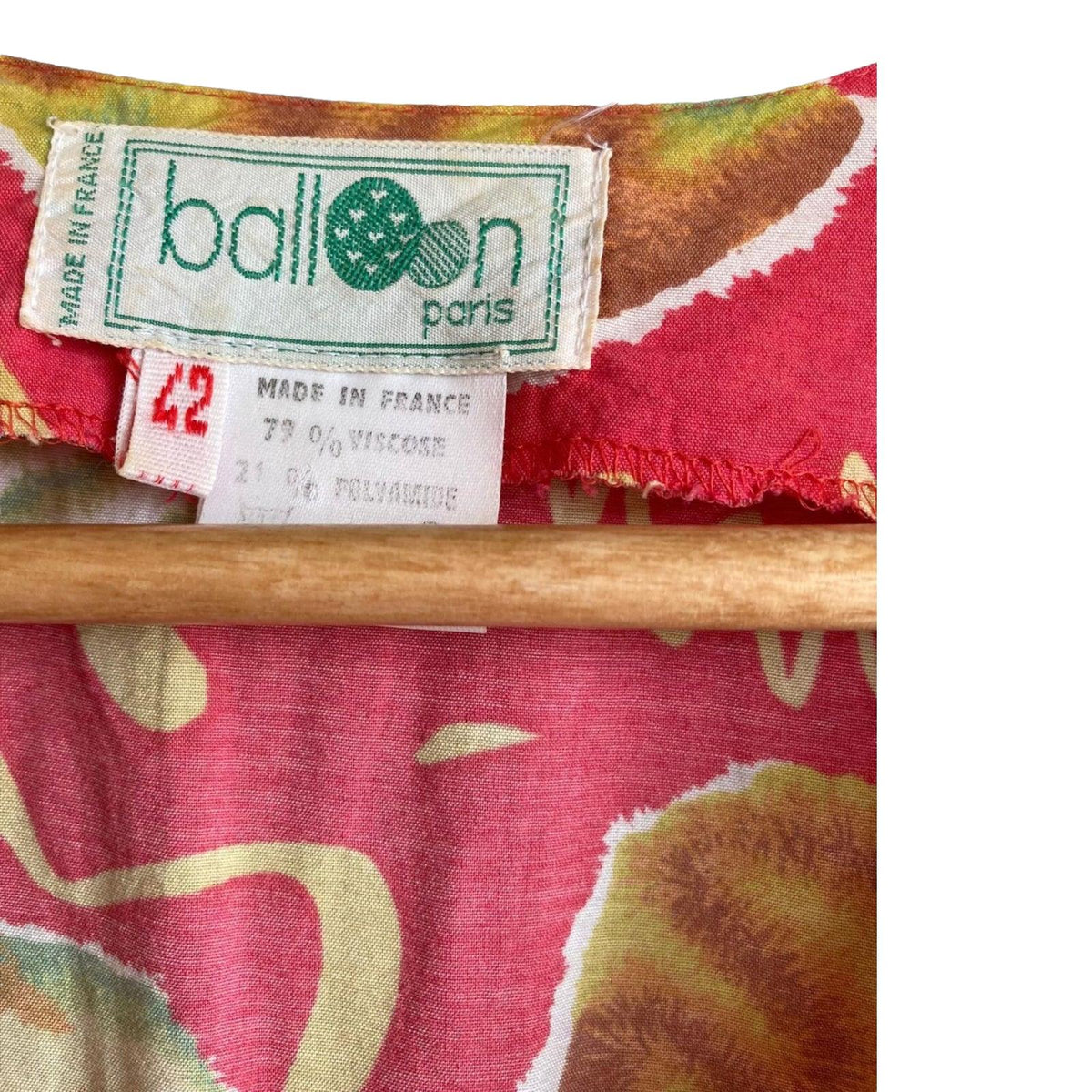 Balloon Paris Coral patterned Sleeveless Dress UK Size 14 - Ava & Iva