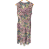 Sportmax 100% Silk Sleeveless Dress Pink Floral with Slip UK Size 10 - Ava & Iva