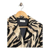 Ter Et Bantine Cream & Black Patterned Long Sleeved Coat UK Size 16 - Ava & Iva