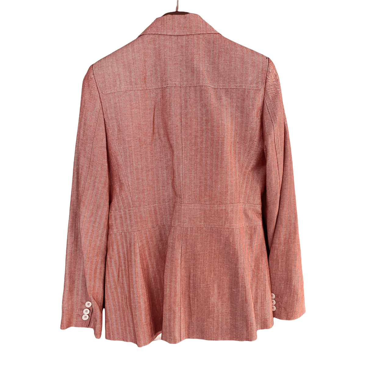 Daks "Jane" Jacket Red Wooland Linen Mix Jacket Red Herringbone UK Size 10 BNWT - Ava & Iva