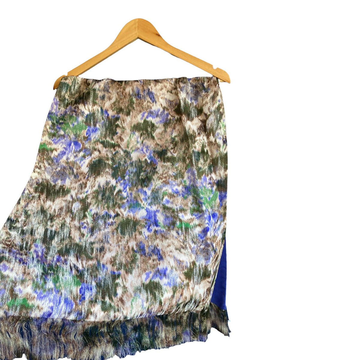 Vintage Gold Multi-Colourway Strapless Single Shouldered Dress UK Size 6 - Ava & Iva