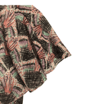 Unbranded Vintage Short Flutter Sleeve Maxi Dress Pink Multi Block Print UK Size 8-10 - Ava & Iva