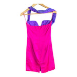 David Fielden Cerise And Purple Sleeveless Occasion Dress UK Size 12 - Ava & Iva