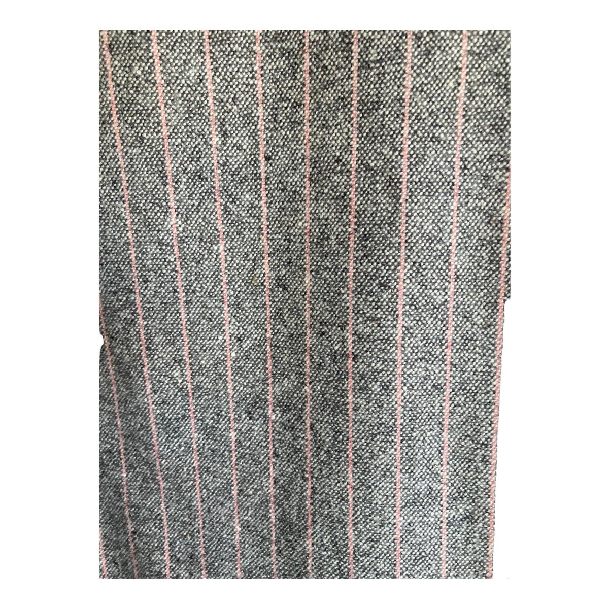Crombie Wool Grey And Pink Pin Striped Trouser Suit Jacket UK Size 14 Trousers UK Size 12 - Ava & Iva