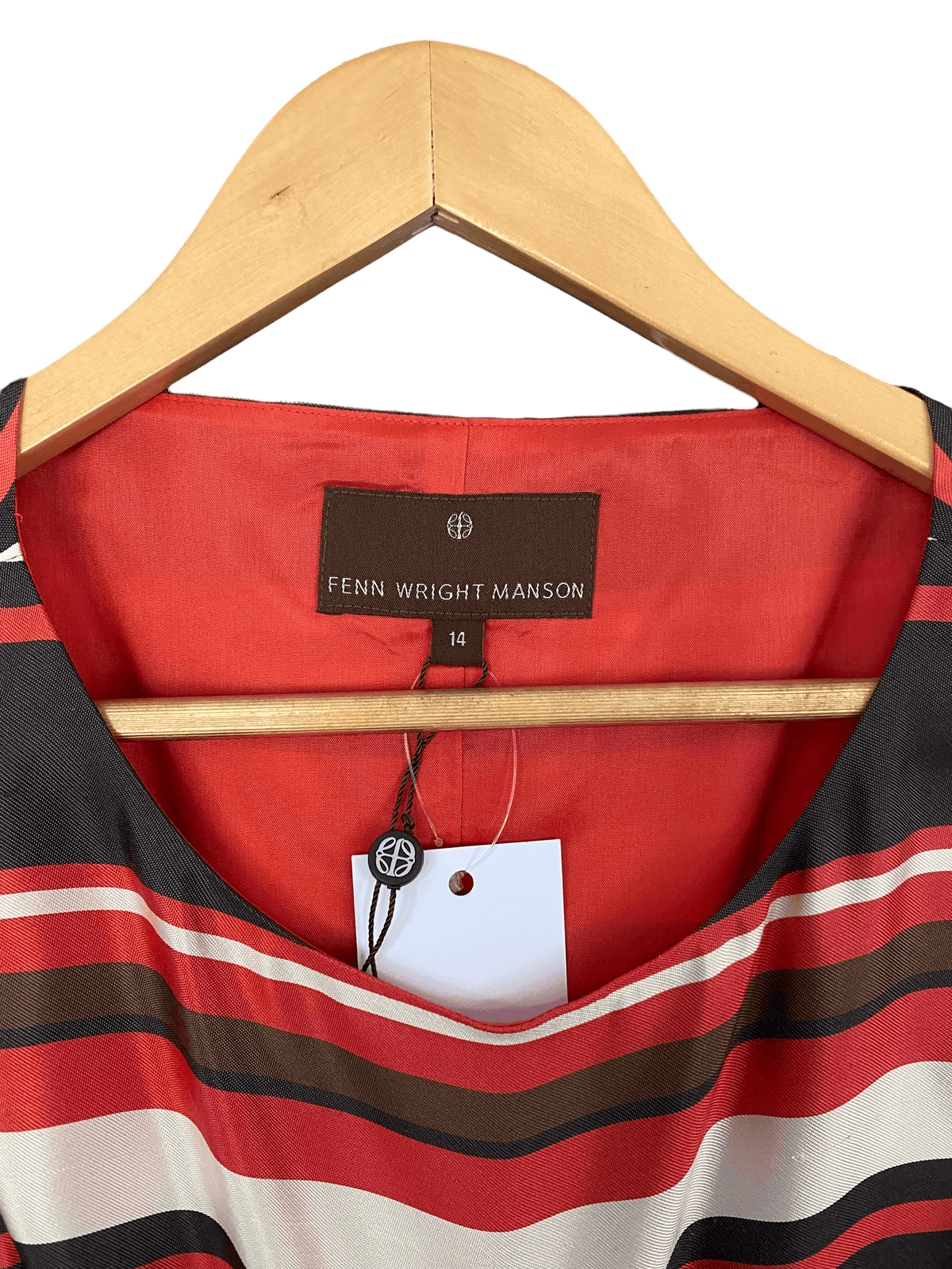 Fenn Wright & Manson 100% Silk Shift Sleeveless Dress UK Size 14 - Ava & Iva