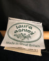 Laura Ashley Vintage Cotton Velvet Long Sleeve Belted Maxi Dress Black UK Size 12 - Ava & Iva