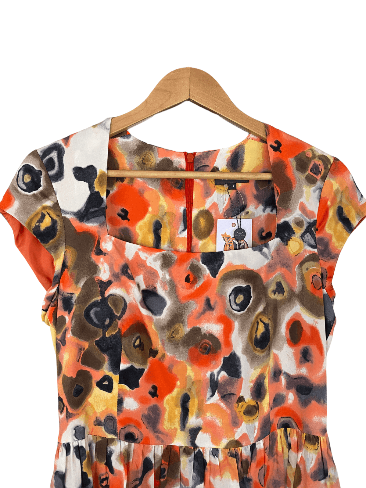 Pied a Terre Fit and Flare Cotton Dress UK 14 BNWT RRP £169 - Ava & Iva