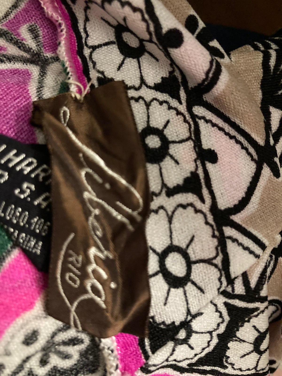 Siberia Multi-Coloured Long Sleeved Patterned Dress Size 46 UK Size 12 - Ava & Iva