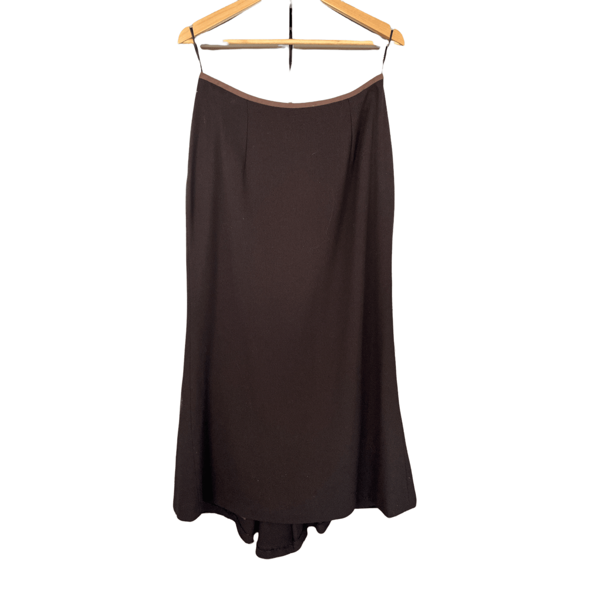 Paddy Campbell Brown Wool Crepe Skirt Suit UK Size 12/14 - Ava & Iva