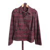 Just Cavalli Vintage Stretch Cotton Belted Day Evening Jacket Pink Multi UK Size 12 - Ava & Iva