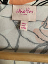 Whistles 100% Silk Short Sleeved Belted Shirt Dress Pale Pink / Multicoloured Geometric Print UK Size 12 - Ava & Iva