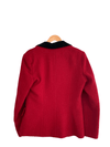 Plantine Vintage Wool & Velvet Red Single Breasted Jacket EU 38 UK 10 Size M - Ava & Iva