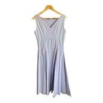 Vintage Cotton Baby Blue Polka Dot Sleeveless Dress UK Size 12 - Ava & Iva