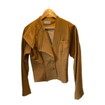 Emmanuelle Khanh Mustard Gold Skirt Suit UK Size 8 - Ava & Iva