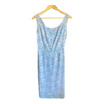 Vintage Pale Blue Lace Sleeveless Dress UK Size 8 - Ava & Iva