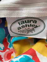 Laura Ashley Cotton Multi-Coloured Patterned Sleevelss Dress Uk Size 12 - Ava & Iva