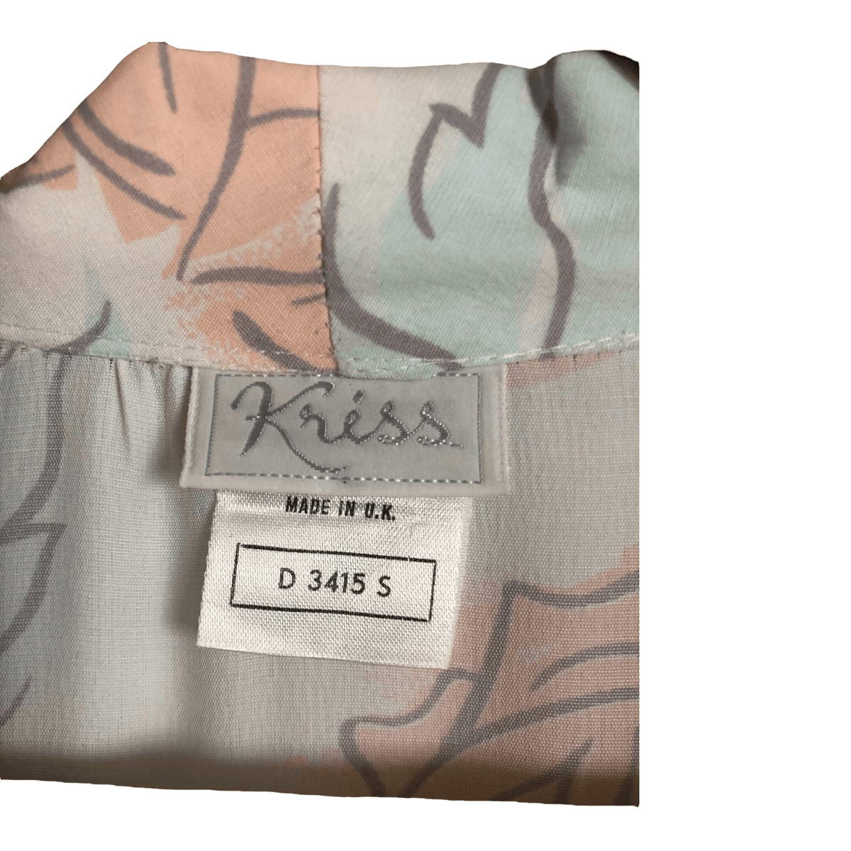 Kriss Dolman Sleeve Faux Wrap Midi Dress Pink / Light Blue Floral Print UK Size 14 - Ava & Iva