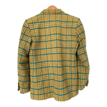 Yves Saint Laurent Variation Vintage 100% Wool Check Jacket Green and Brown FR38 UK Size 10 - Ava & Iva