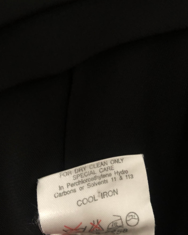 Jaeger Vintage Viscose Long Sleeve Evening Wrap Maxi Dress Black UK Size 12-14 - Ava & Iva