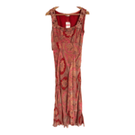 Planet Sleeveless 100% Silk Chiffon Embroidered Maxi Dress Multi Floral Print UK Size 8 BNWT - Ava & Iva