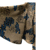 Windsmoor Gold and Blue Patterned Wing Sleeved Dress UK Size 12 - Ava & Iva