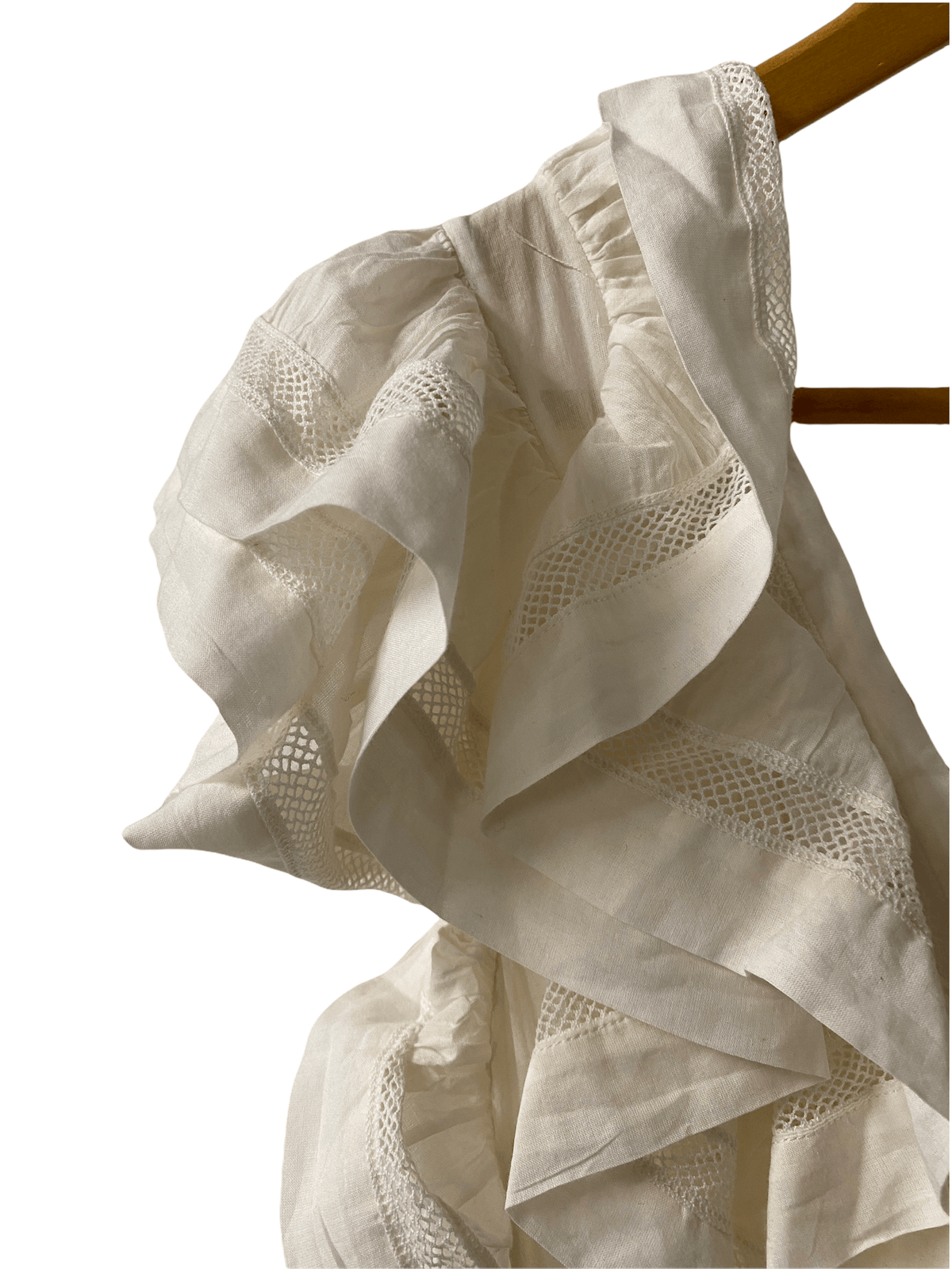 Ulla Johnson Cotton Ruffled Embroidered Maxi Dress Size 2 (UK 6/8) - Ava & Iva