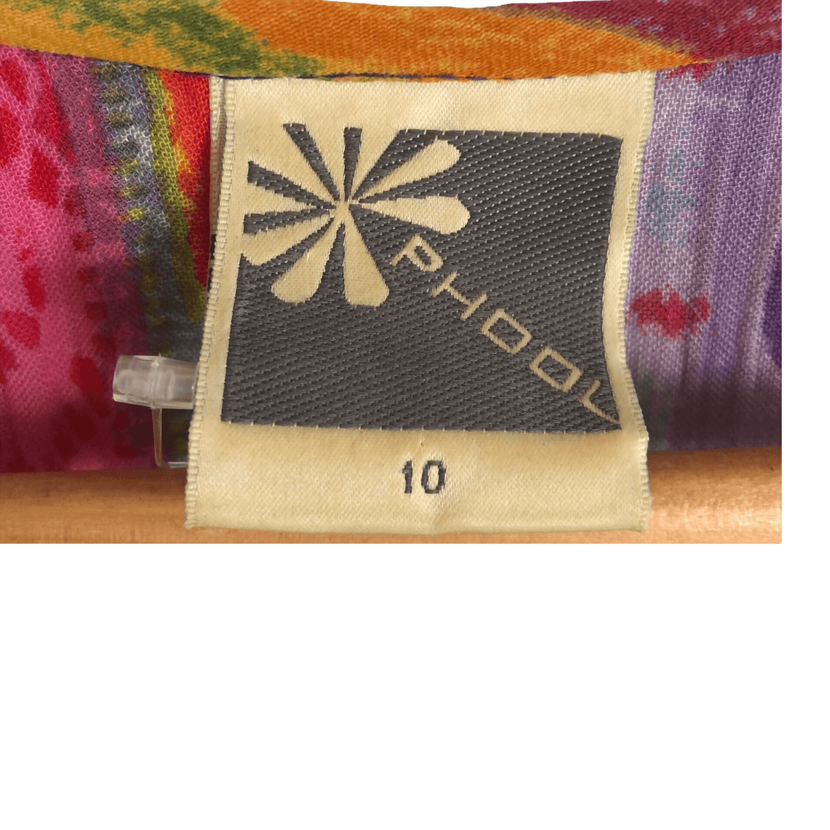 Phool 100% Viscose Sleeveless Summer Maxi Dress Rainbow Pattern w/ Tie Belt UK Size 10 - Ava & Iva