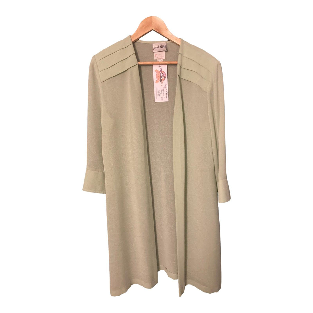 Joesph Ribkoff Mint Green Sleeveless Dress With Matching Overcoat and Scarf UK Size 14 - Ava & Iva