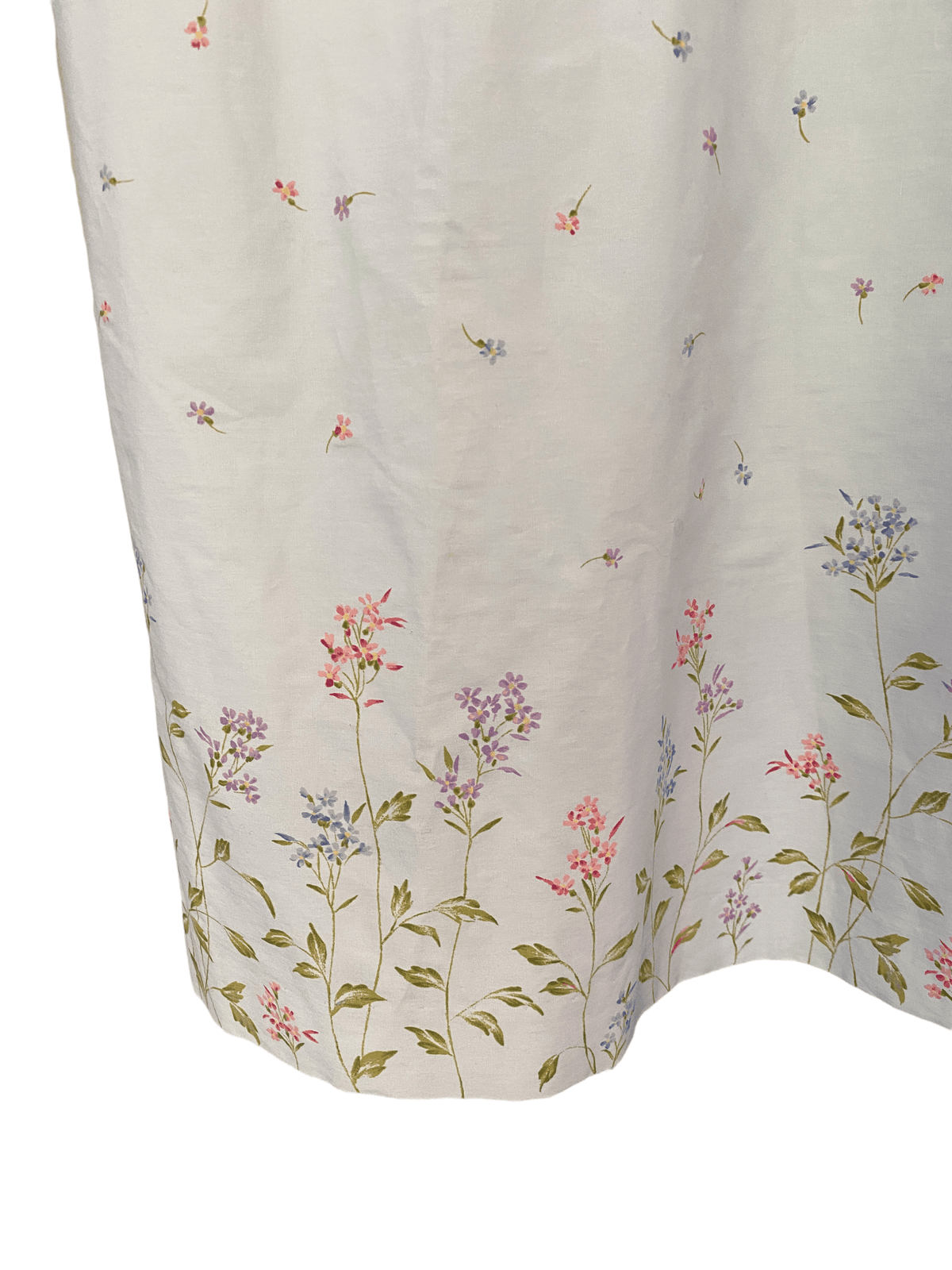 Ralph Lauren V Neck Cotton Dress Pale Blue with Floral Pattern UK size 10 - Ava & Iva